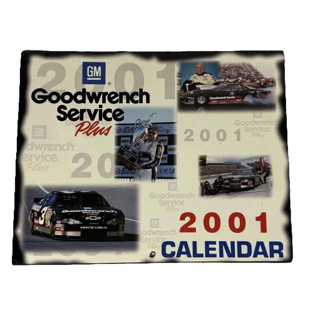 Lot of 2 Dale EArnhardt SR. #3 NASCAR 2001 and 2002 16 - Month Calendar 2 Sizes